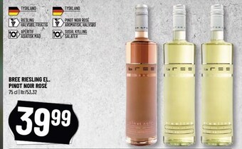Løvbjerg Bree riesling el. pinot noir rose tilbud