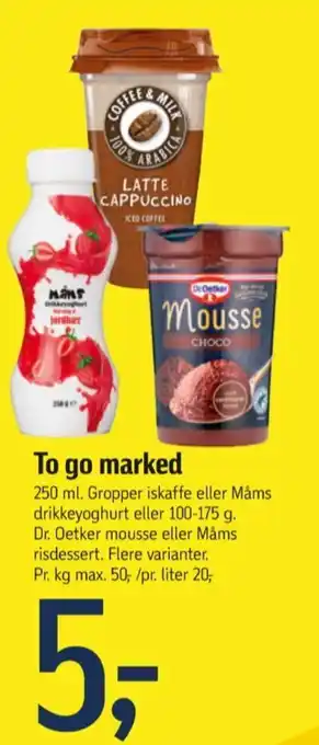 Føtex Måms drikkeyoghurt jordbær tilbud