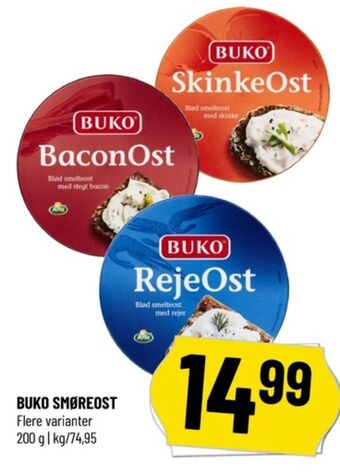 Løvbjerg Buko smelte smøreost rejeost tilbud