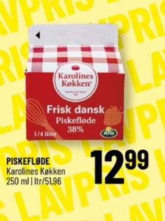 Løvbjerg Karolines piskefløde 38% tilbud