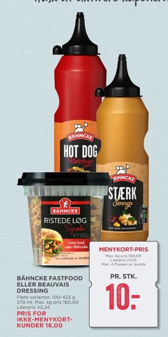 MENY Bähncke ketchup tilbud