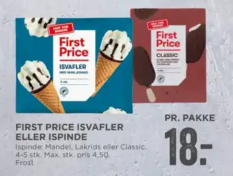 First price isvafler