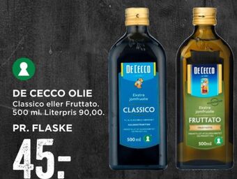 MENY De cecco olivenolie tilbud