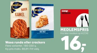 SuperBrugsen Wasa knækbrød tilbud