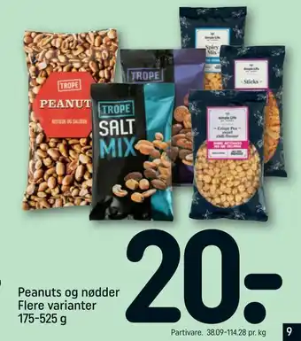 REMA 1000 Peanuts og nødder tilbud