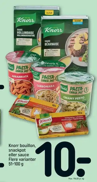 REMA 1000 Knorr bouillon, snackpot eller sauce tilbud