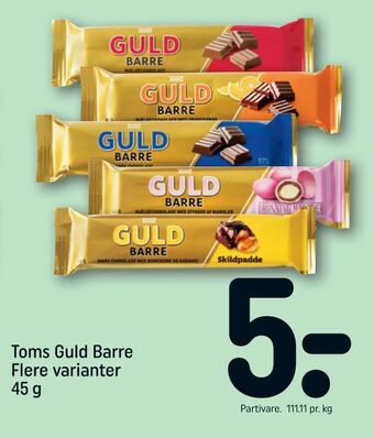 REMA 1000 Toms Guld Barre tilbud