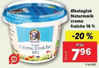 Økologisk naturmælk creme fraiche