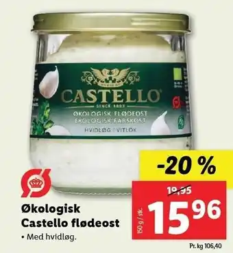 Lidl Økologisk castello flødeost tilbud