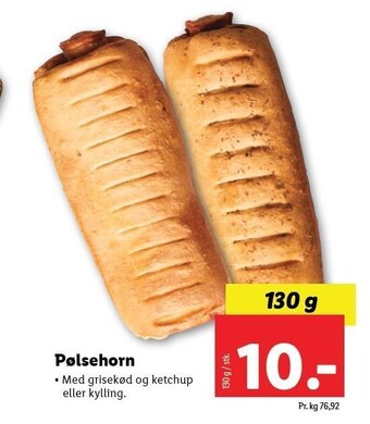 Lidl Pølsehorn tilbud