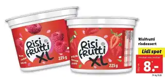 Lidl Risifrutti risdessert tilbud