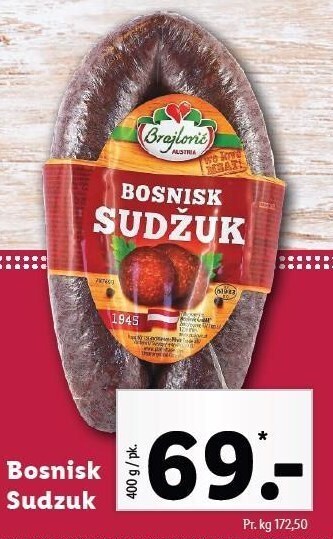 Lidl Bosnisk sudzuk tilbud