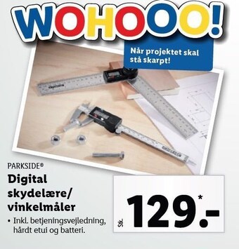 Digital skydelære/vinkelmåler