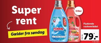 Lidl Flydende vaskemiddel tilbud