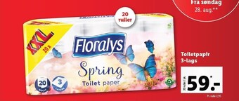 Lidl Toiletpapir 3-lags tilbud
