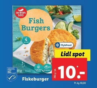 Lidl Fiskeburger tilbud