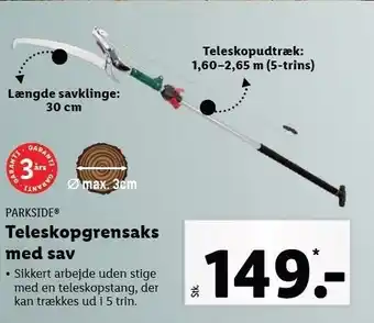 Lidl Teleskopgrensaks m. sav tilbud