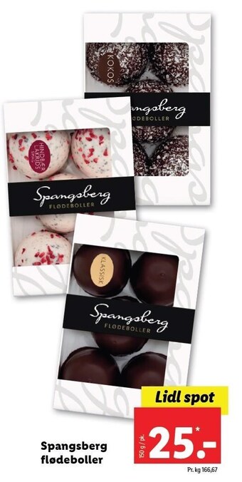 Lidl Spangsberg flødeboller tilbud