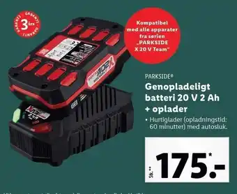 Lidl Genopladelig batteri tilbud