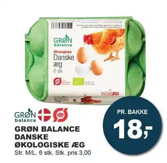 Let-Køb Danske økologiske æg 6 stk tilbud