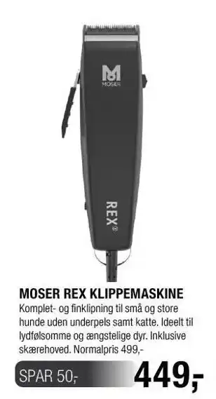 Moser rex klippemaskine