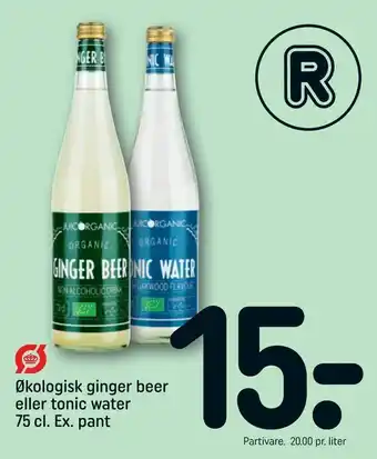 REMA 1000 Økologisk ginger beer eller tonic water tilbud