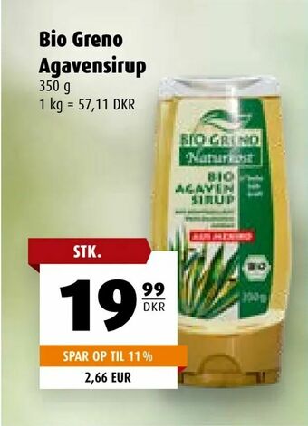 Scandinavian Park Bio Greno Agavensirup tilbud