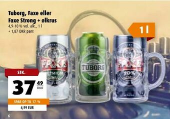 Scandinavian Park Tuborg, Faxe eller Faxe Strong + ølkrus tilbud