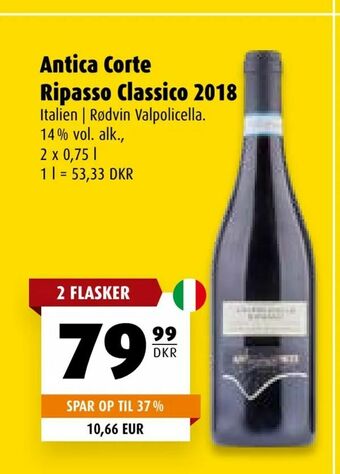 Scandinavian Park Antica Corte Ripasso Classico 2018 tilbud