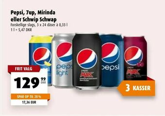Scandinavian Park Pepsi, 7up, Mirinda eller Schwip Schwap tilbud