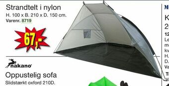 Harald Nyborg Strandtelt i nylon tilbud