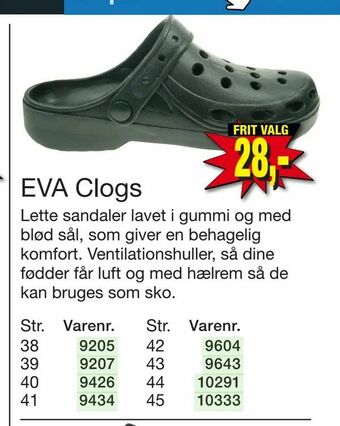 Harald Nyborg EVA Clogs tilbud