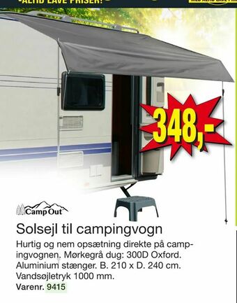 Harald Nyborg Solsejl til campingvogn tilbud