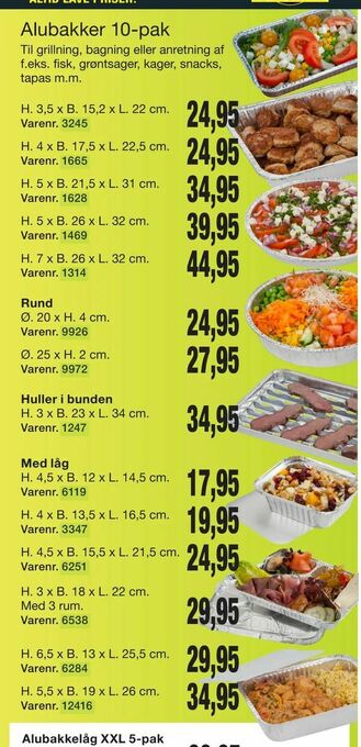 Harald Nyborg Alubakker 10-pak tilbud