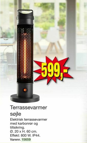 Harald Nyborg Terrassevarmer søjle tilbud