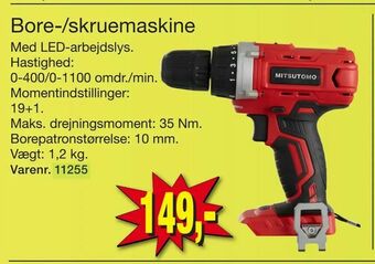 Harald Nyborg Bore-/skruemaskine tilbud
