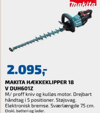 Davidsen Makita hækkeklipper tilbud