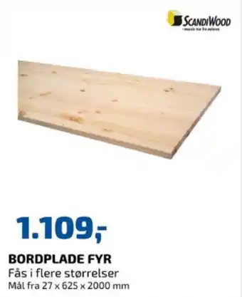Davidsen Scandiwood bordplade tilbud