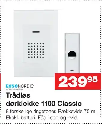 Trådløs dørklokke 1100 classic