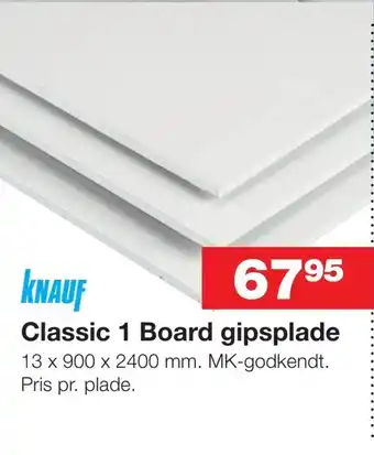 Bauhaus Classic 1 board gipsplade tilbud