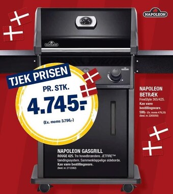 Stark Napoleon gasgrill tilbud