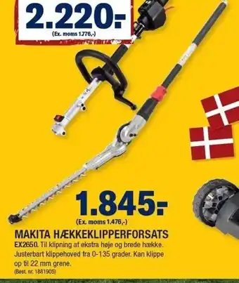 Stark Makita hækkeklipperforsats tilbud