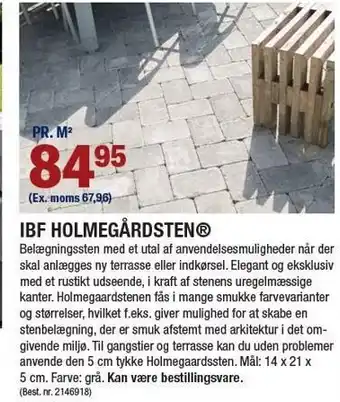Stark Ibf holmegårdsten tilbud