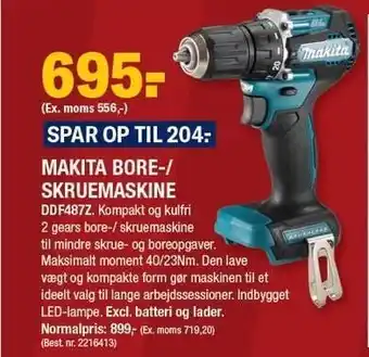 Stark Makita bore/skruemaskine tilbud