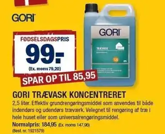 Gori trævask koncentreret