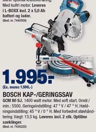 Stark Bosch kap-geringssav tilbud