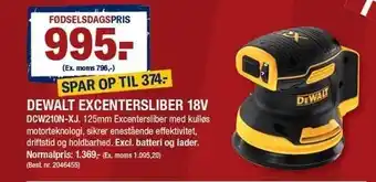 Stark Dewalt excentersliber 18v tilbud