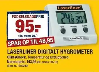 Laserliner digitalt hygrometer