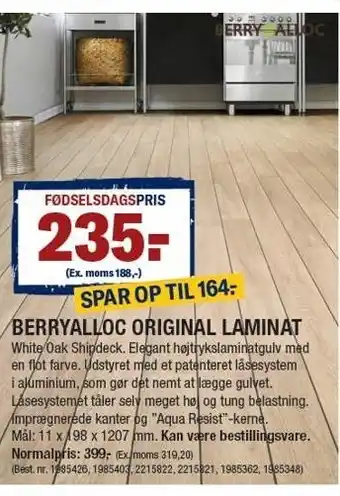 Berryalloc original laminat