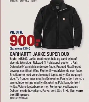 Stark Carhartt jakke super dux tilbud